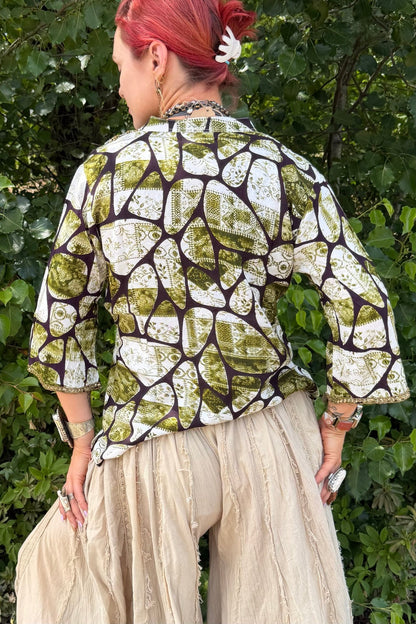 Snake Skin Jeweled Top - ivyandlavyboutique LA Skirts