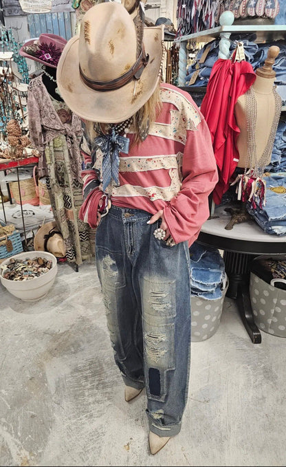 So Grunge Jeans - ivyandlavyboutique A Rare Bird Shop