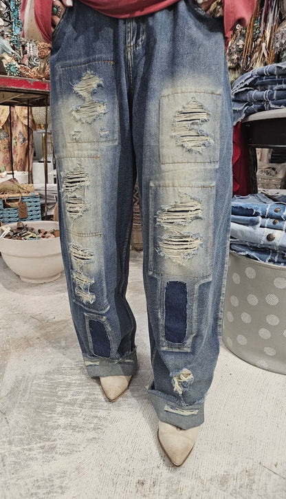 So Grunge Jeans - ivyandlavyboutique A Rare Bird Shop