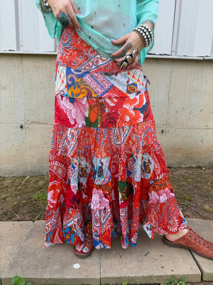 So Retro Orange Skirt - ivyandlavyboutique LA Skirts