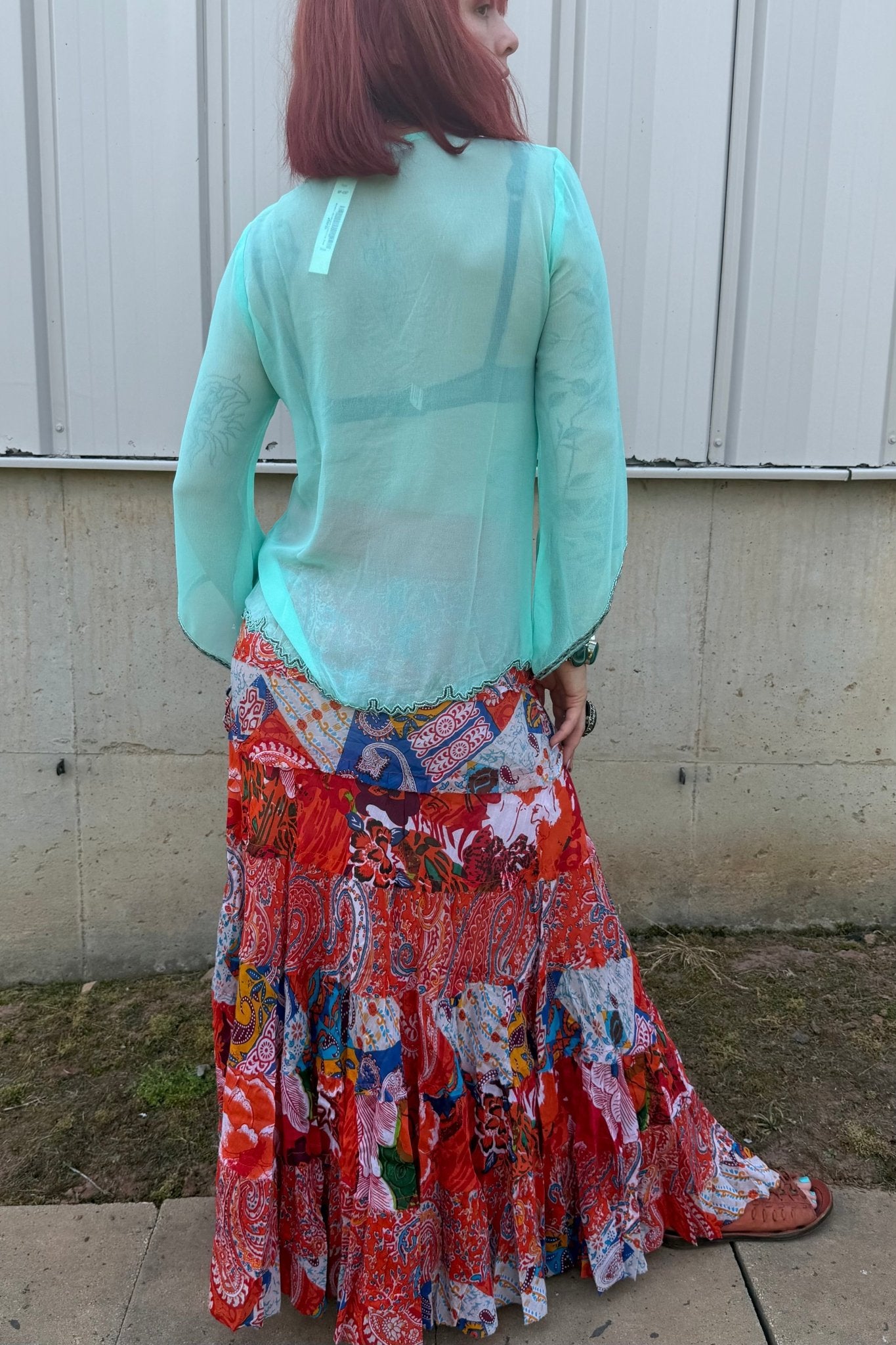 So Retro Orange Skirt - ivyandlavyboutique LA Skirts
