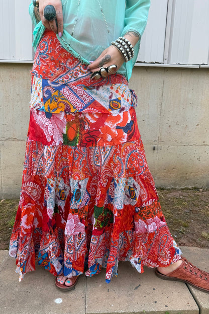So Retro Orange Skirt - ivyandlavyboutique LA Skirts