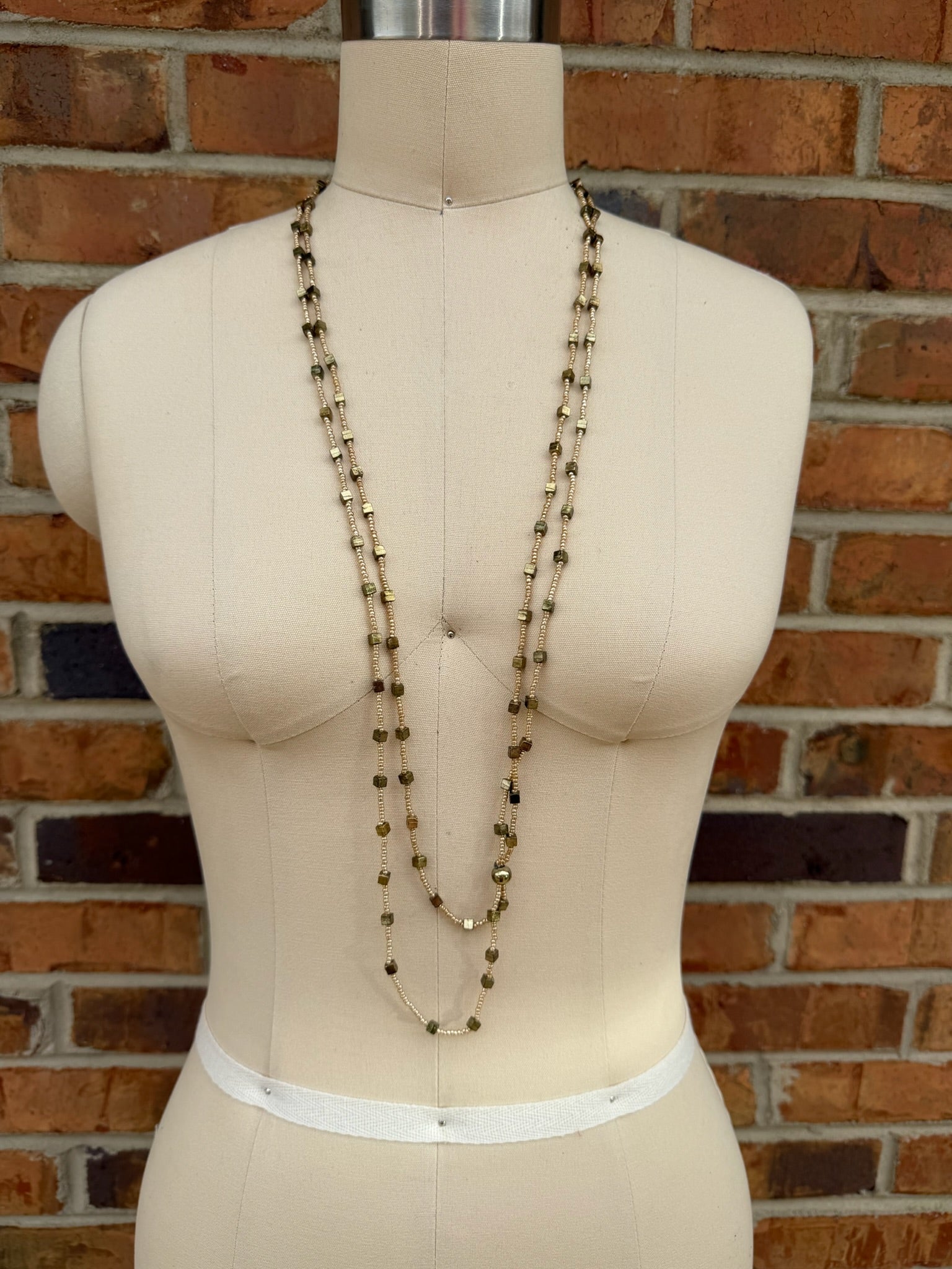 So simple so shiny Double Strand Necklace - ivyandlavyboutique ivyandlavyboutique