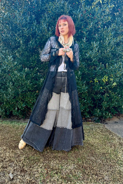 So the Drama Mega Flare Jean - ivyandlavyboutique Blue Velvet