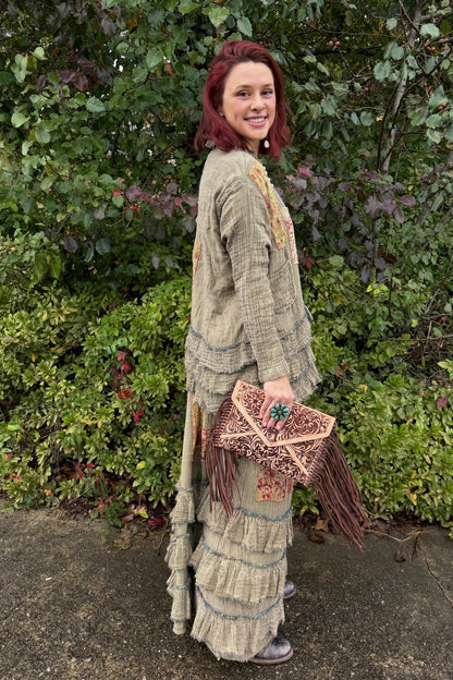 Soft Ruffle Patch Skirt - ivyandlavyboutique A Rare Bird Shop