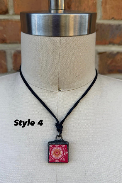 Soldered Art Square Choker Necklace - ivyandlavyboutique ivyandlavyboutique