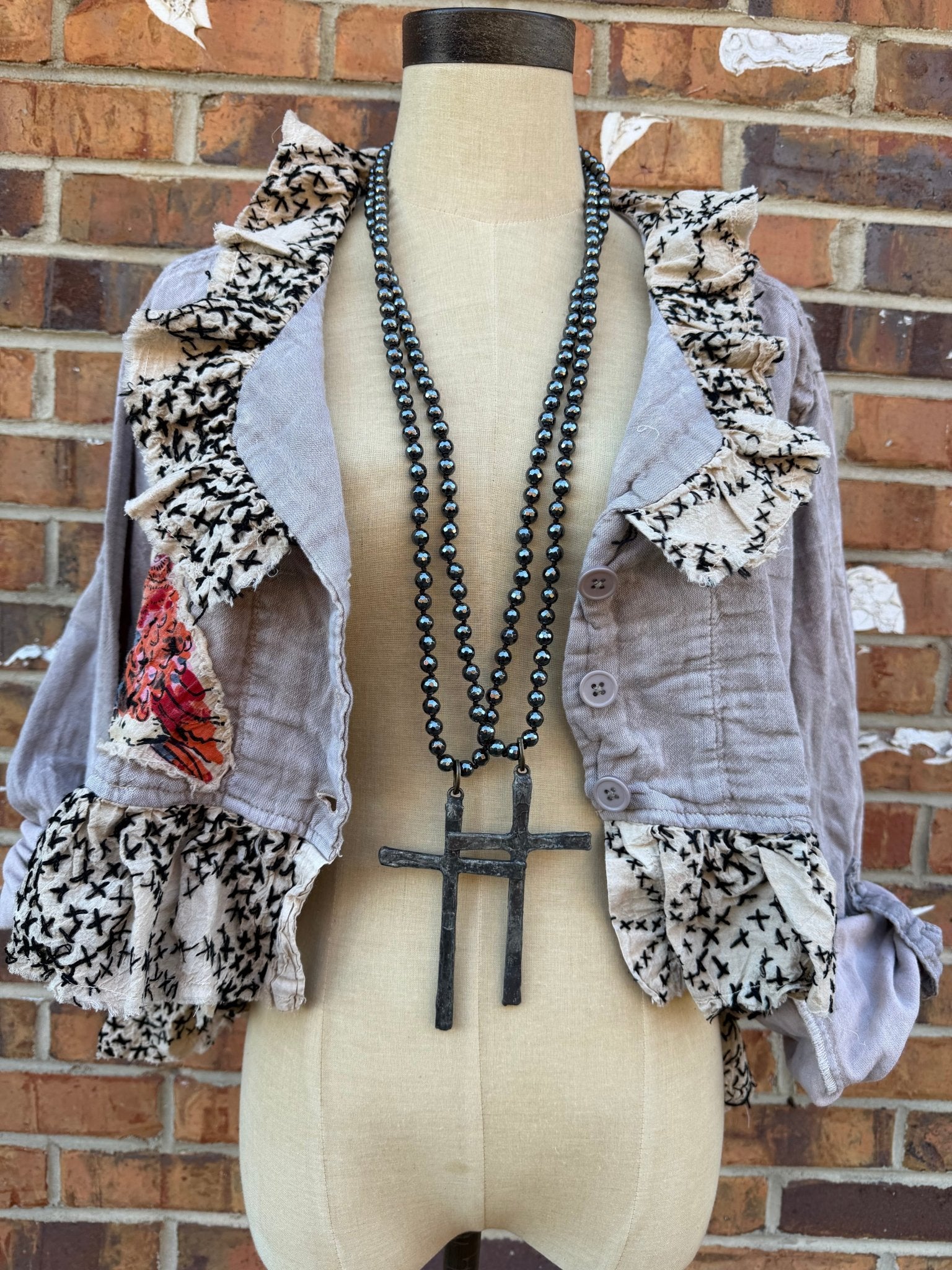 Soldered Cross Necklace - ivyandlavyboutique ivyandlavyboutique