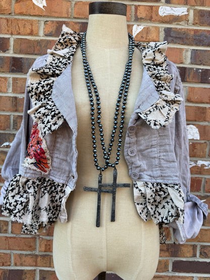 Soldered Cross Necklace - ivyandlavyboutique ivyandlavyboutique