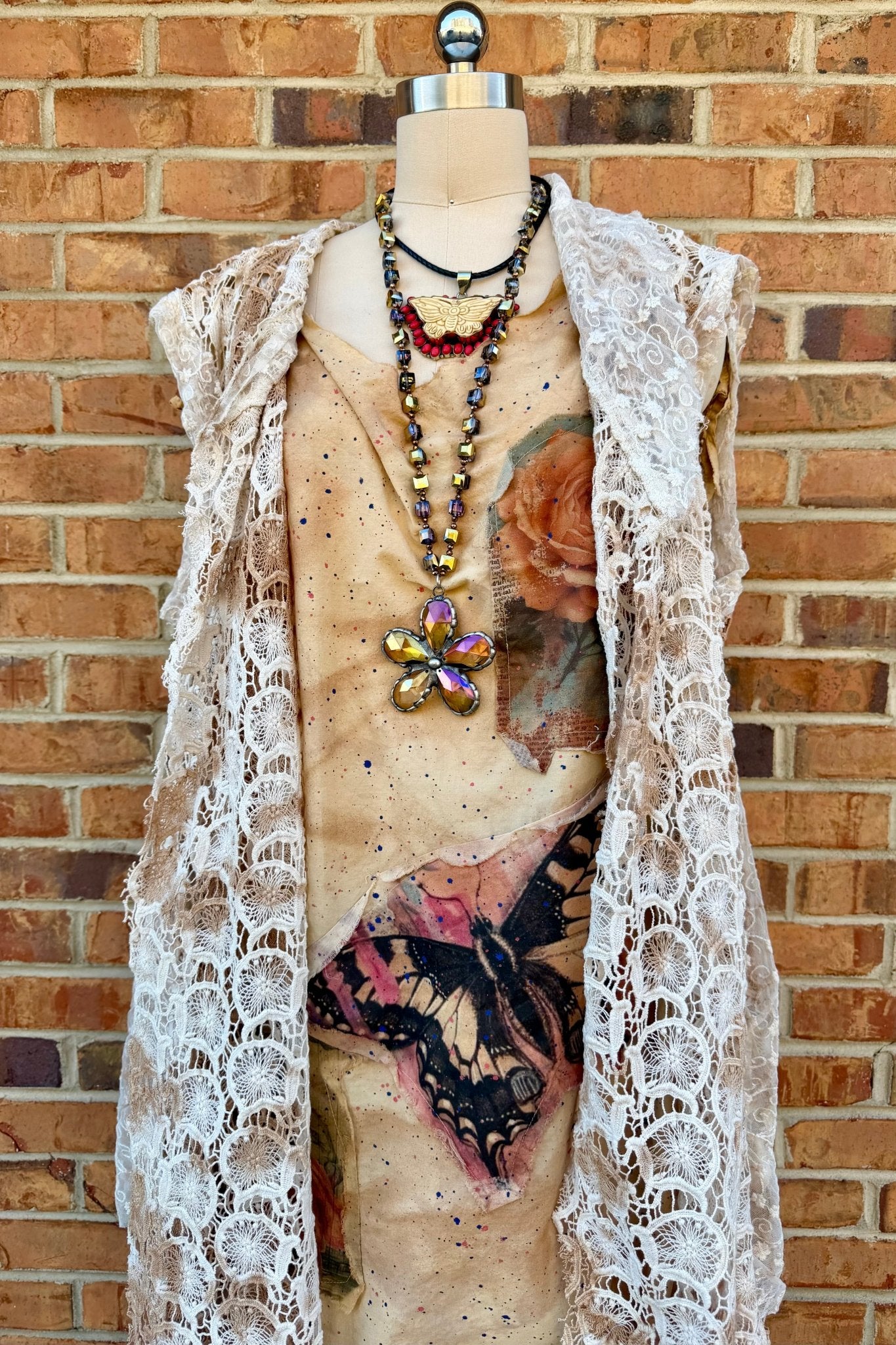 Soldered Flower Necklace - ivyandlavyboutique ivyandlavyboutique