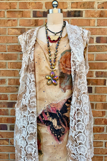 Soldered Flower Necklace - ivyandlavyboutique ivyandlavyboutique