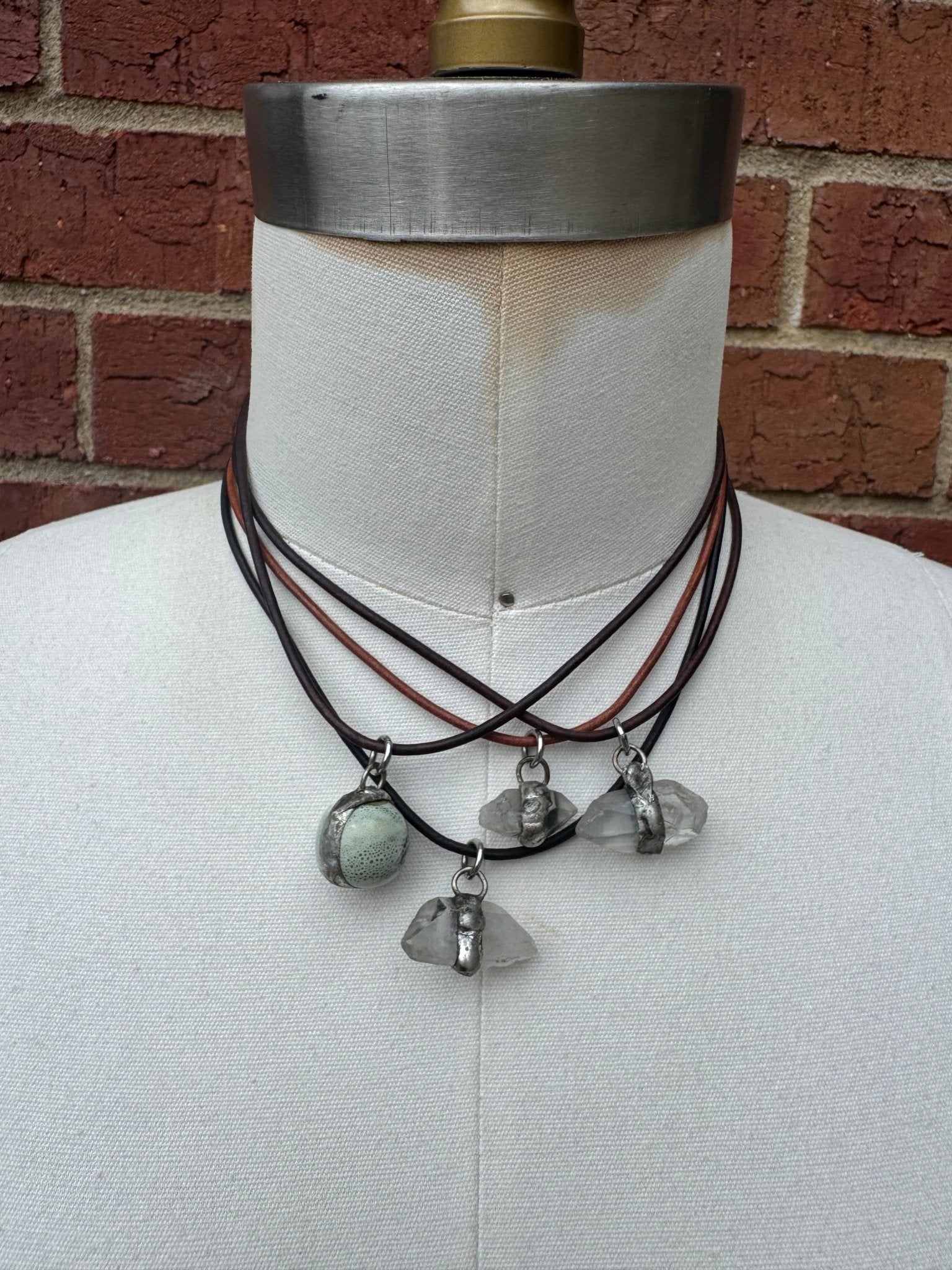 Soldered Gemstone Necklace - ivyandlavyboutique Spirit Lala