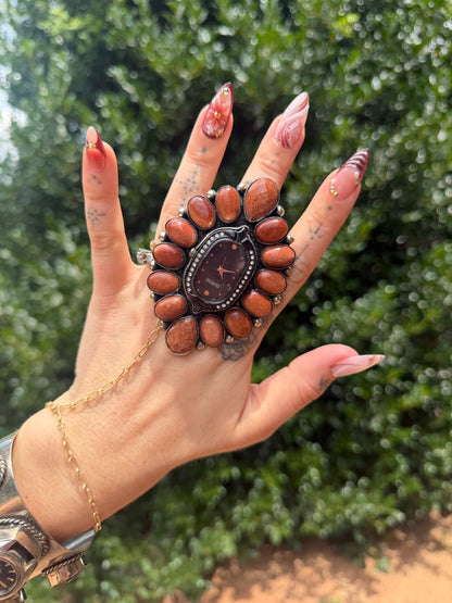 Sparkle in Her Eye Watch Ring - ivyandlavyboutique ivyandlavyboutique