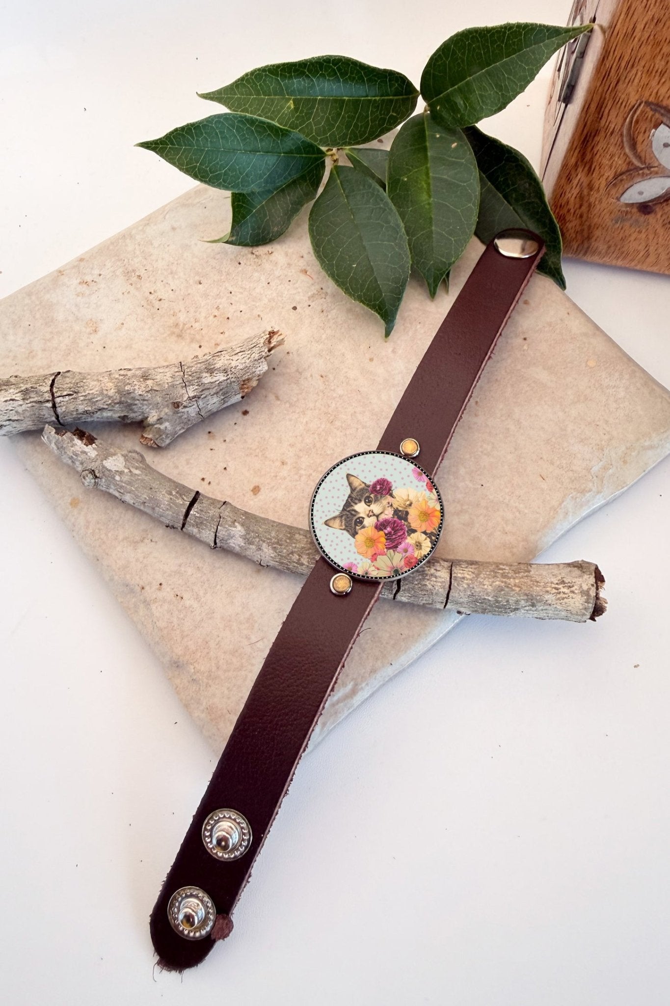 Spirit Lala: Cat Pop Art Cuff Bracelet - ivyandlavyboutique Spirit Lala