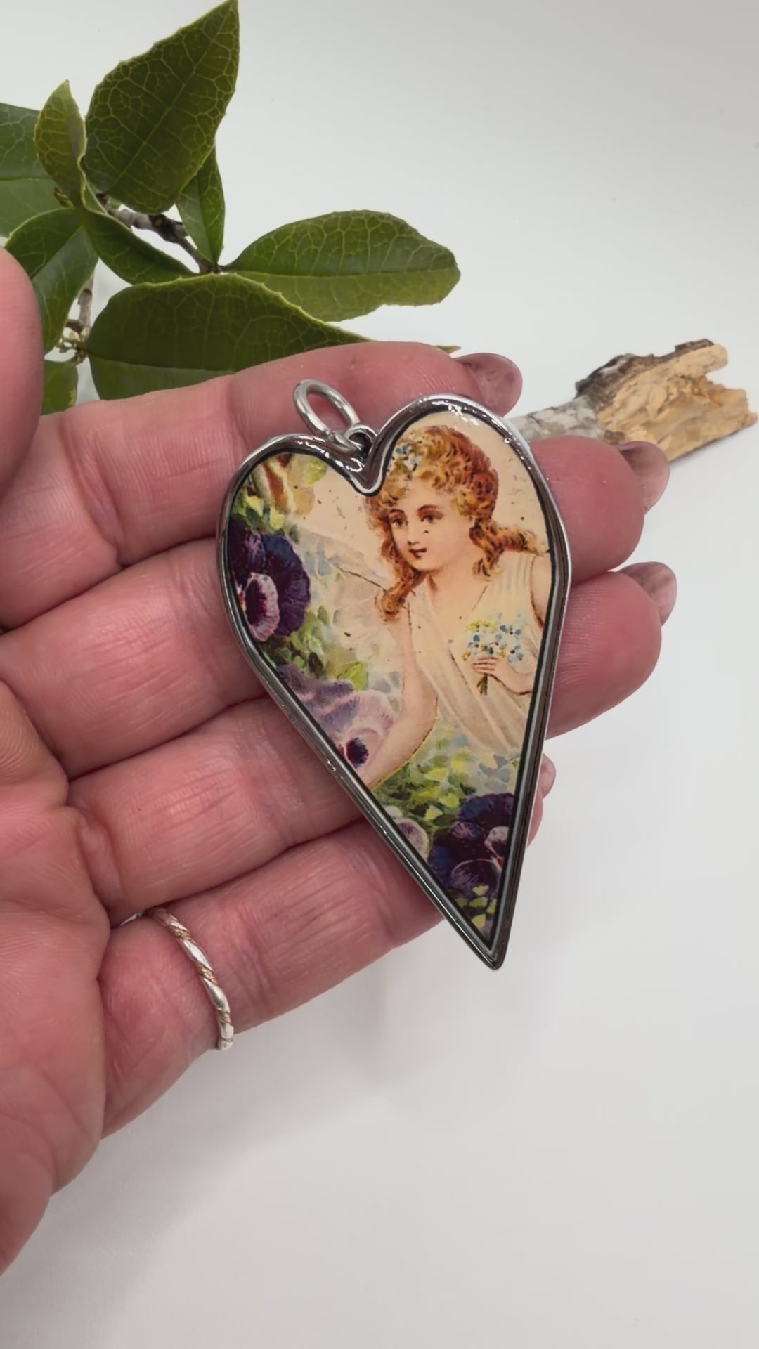 Spirit Lala: Large Angel Heart Pendant Necklace - ivyandlavyboutique Spirit Lala