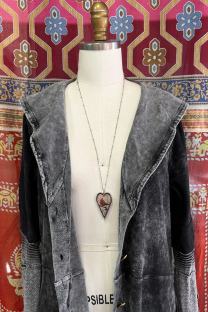 Spirit Lala: Large Cardinal Heart Pendant Necklace - ivyandlavyboutique Spirit Lala
