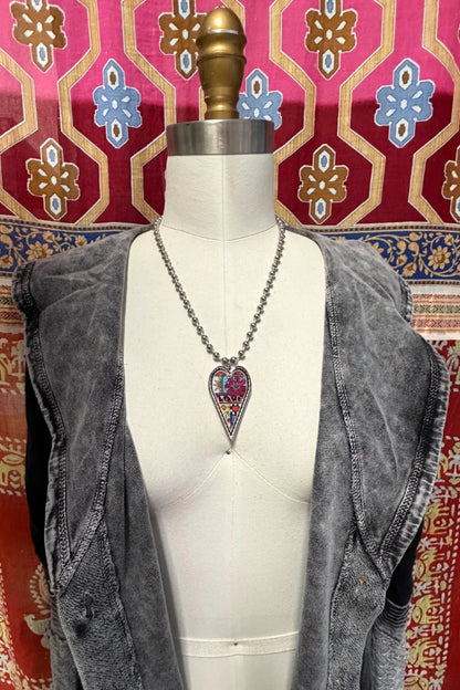 Spirit Lala: Large Colorful Love Heart Pendant Necklace - ivyandlavyboutique Spirit Lala