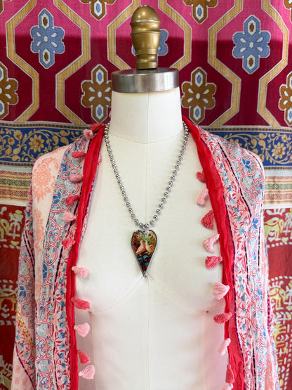 Spirit Lala: Large Dove Heart Pendant Necklace - ivyandlavyboutique Spirit Lala