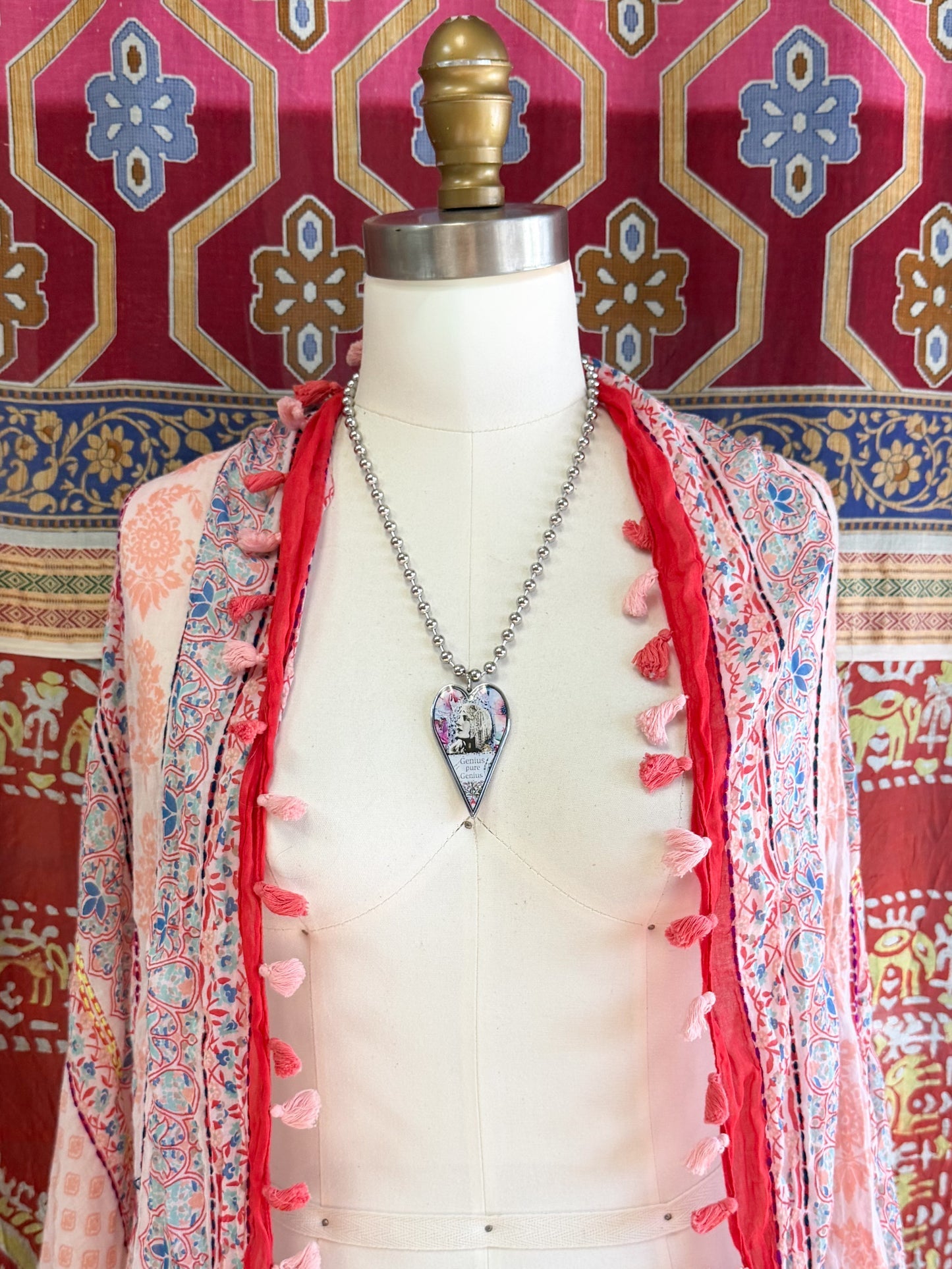 Spirit Lala: Large "Genius" Heart Pendant Necklace - ivyandlavyboutique Spirit Lala