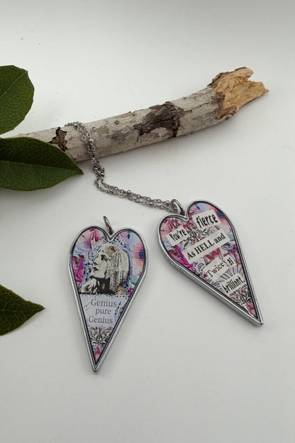 Spirit Lala: Large "Genius" Heart Pendant Necklace - ivyandlavyboutique Spirit Lala