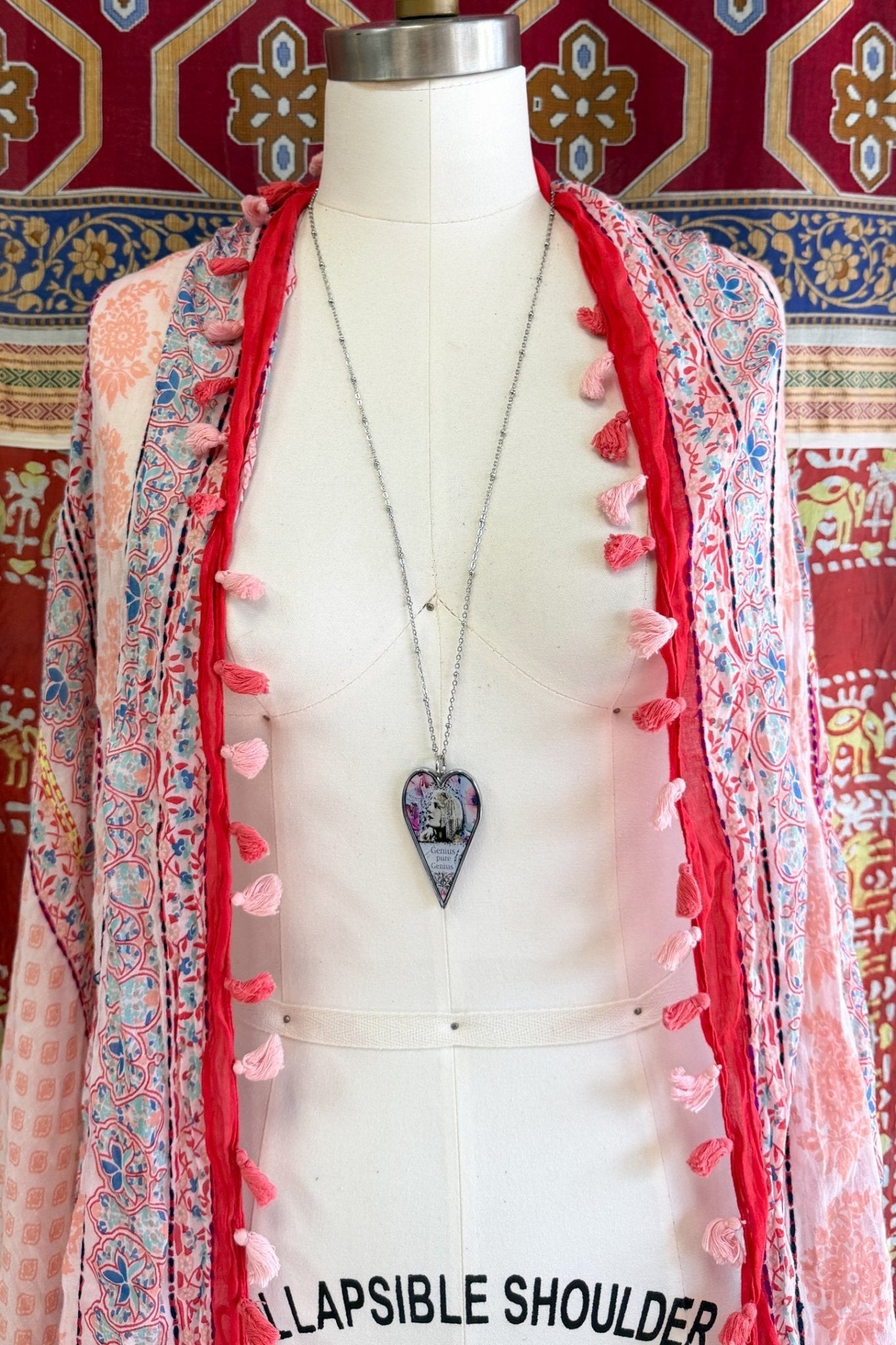 Spirit Lala: Large "Genius" Heart Pendant Necklace - ivyandlavyboutique Spirit Lala