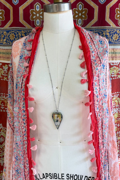 Spirit Lala: Large "How I Roll" Heart Pendant Necklace - ivyandlavyboutique Spirit Lala