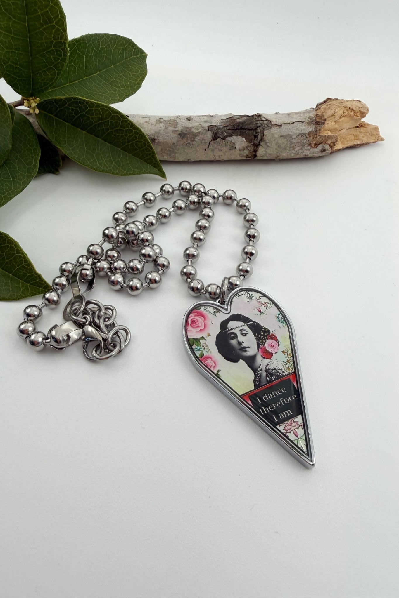 Spirit Lala: Large "I Dance" Heart Pendant Necklace - ivyandlavyboutique Spirit Lala