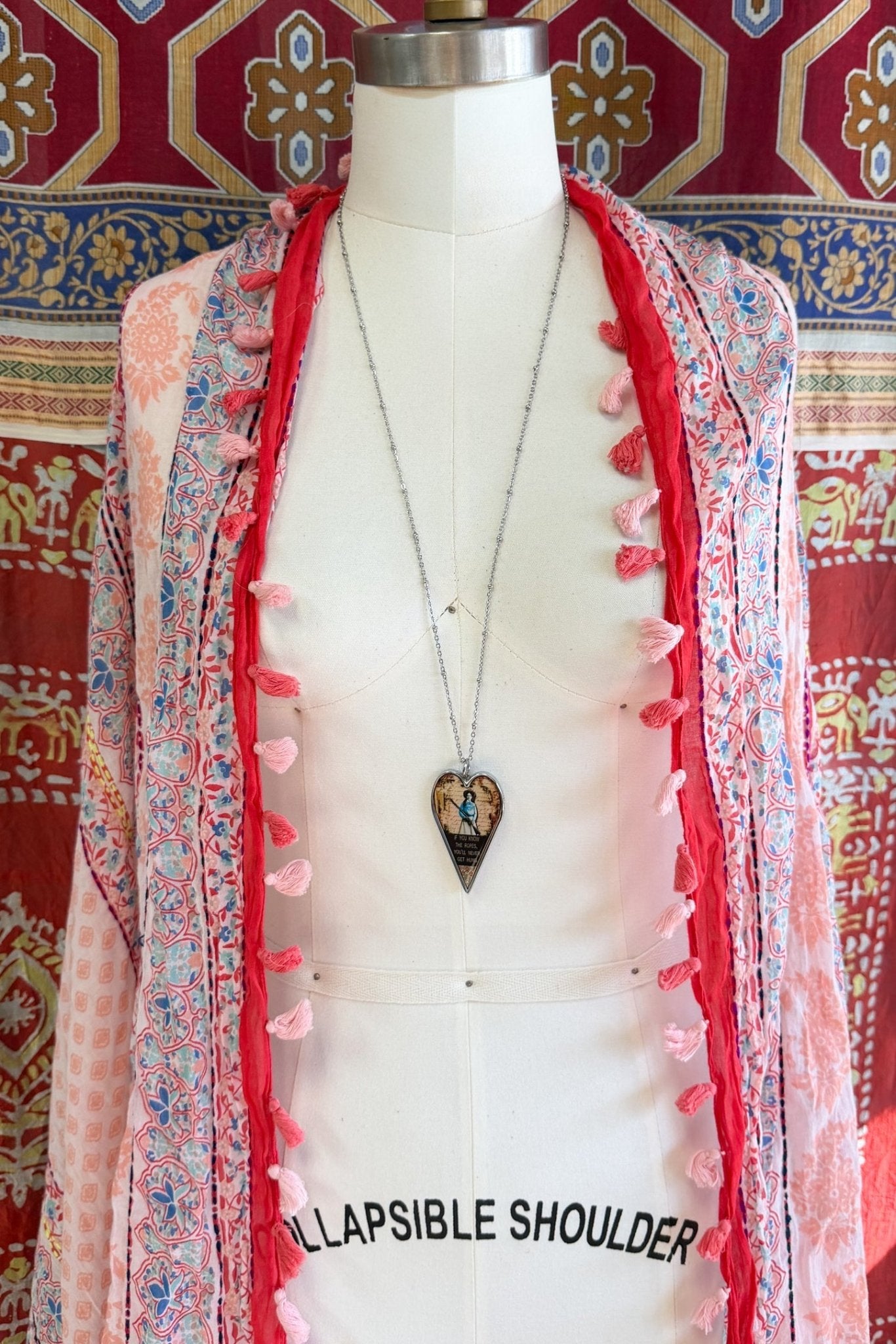 Spirit Lala: Large "Know The Ropes" Heart Pendant Necklace - ivyandlavyboutique Spirit Lala