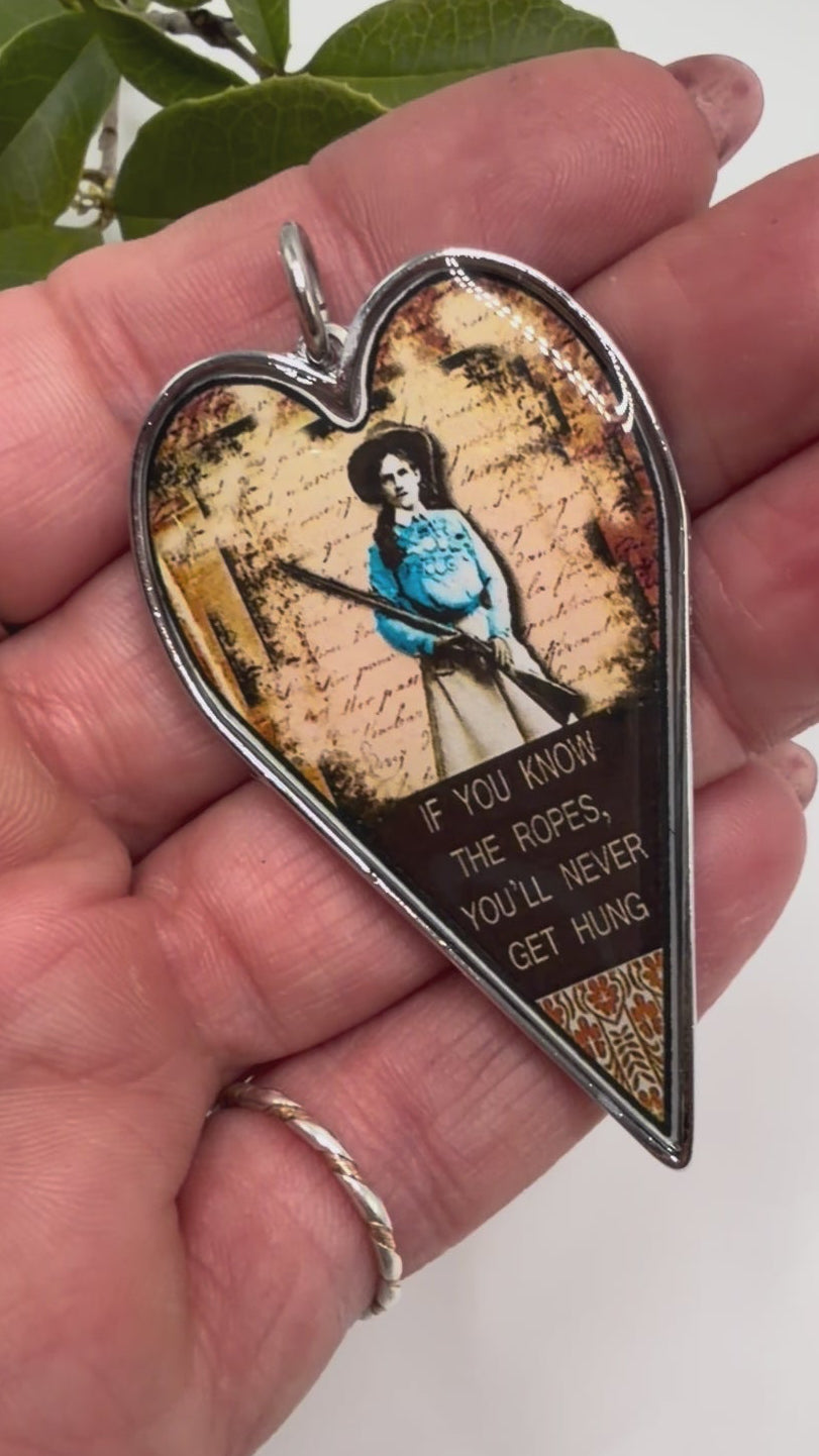 Spirit Lala: Large "Know The Ropes" Heart Pendant Necklace - ivyandlavyboutique Spirit Lala