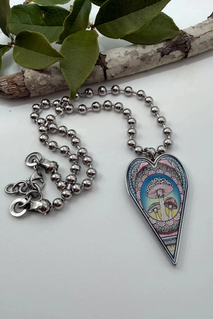 Spirit Lala: Large Mushroom Pendant Necklace - ivyandlavyboutique Spirit Lala