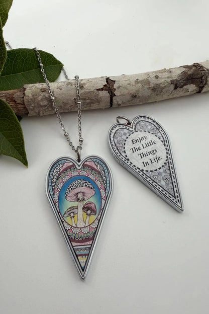 Spirit Lala: Large Mushroom Pendant Necklace - ivyandlavyboutique Spirit Lala