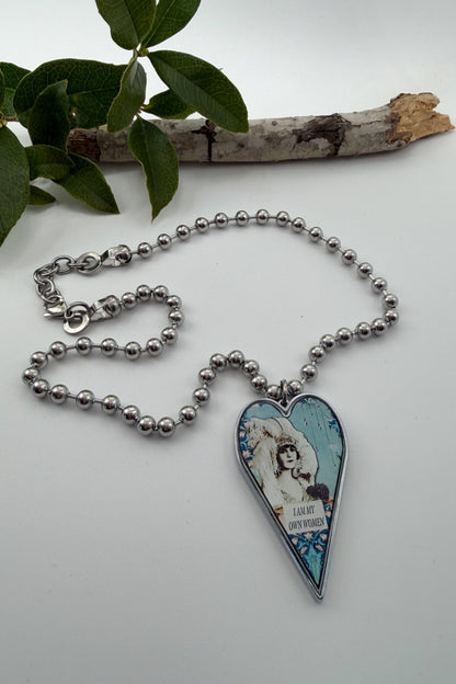 Spirit Lala: Large "My Own Woman" Heart Pendant Necklace - ivyandlavyboutique Spirit Lala