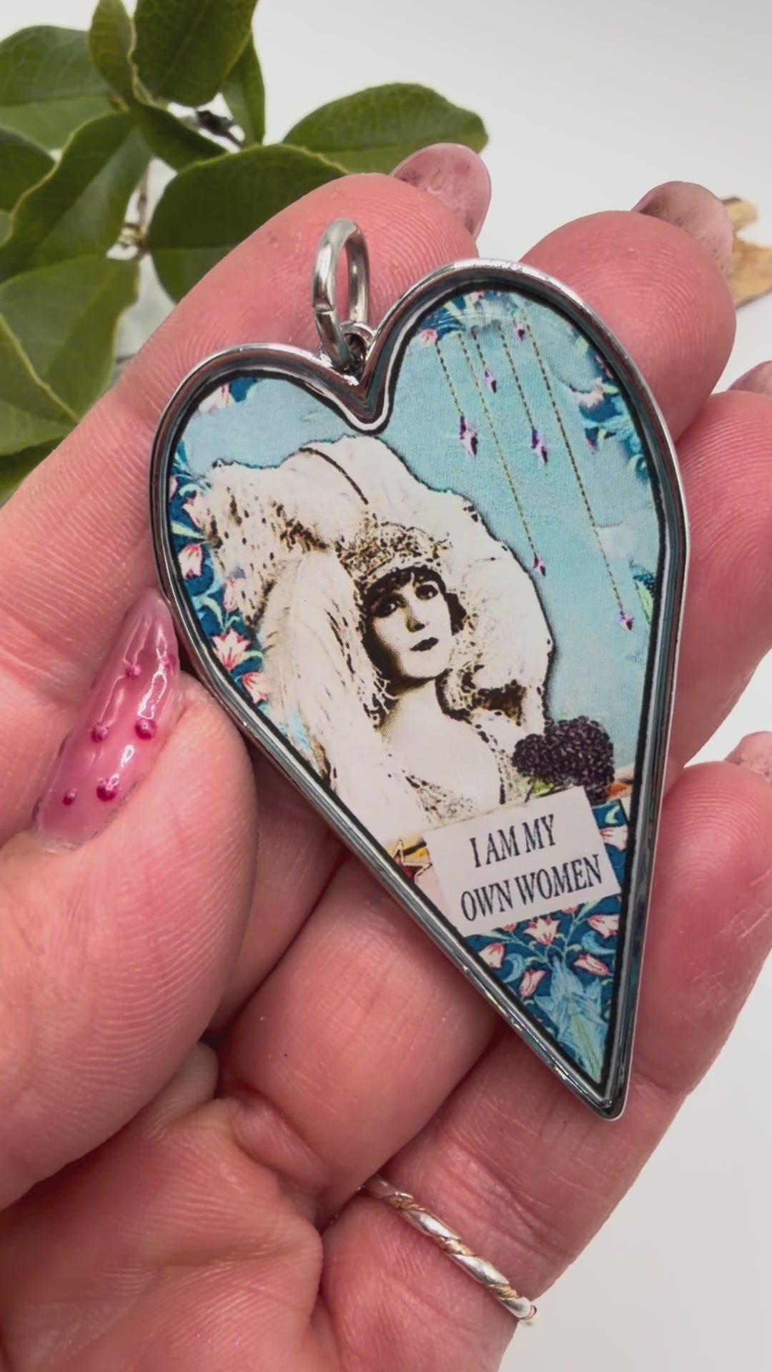 Spirit Lala: Large "My Own Woman" Heart Pendant Necklace - ivyandlavyboutique Spirit Lala