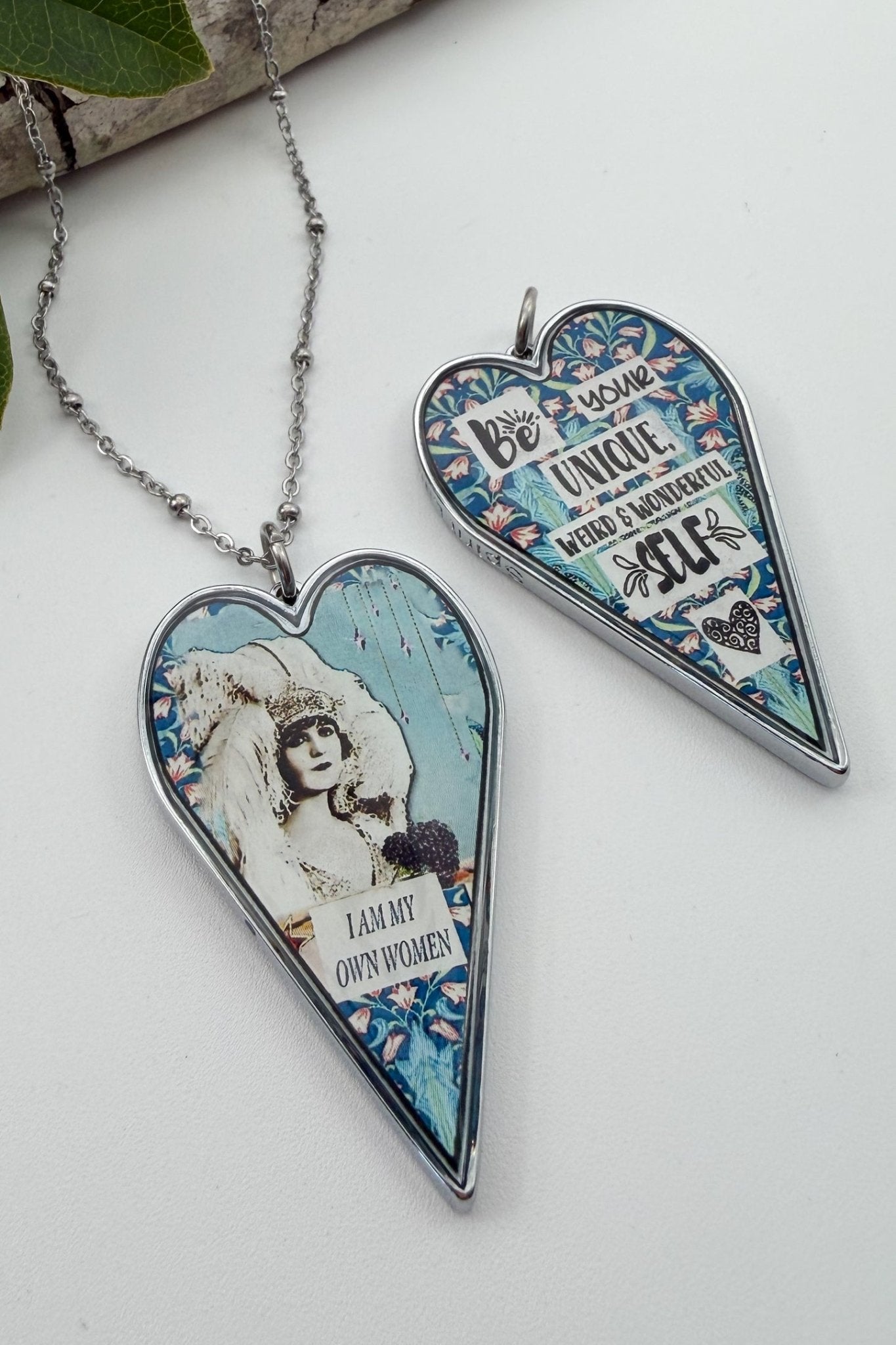 Spirit Lala: Large "My Own Woman" Heart Pendant Necklace - ivyandlavyboutique Spirit Lala