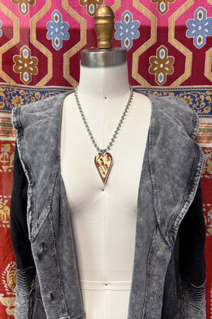 Spirit Lala: Large Robin Heart Pendant Necklace - ivyandlavyboutique Spirit Lala