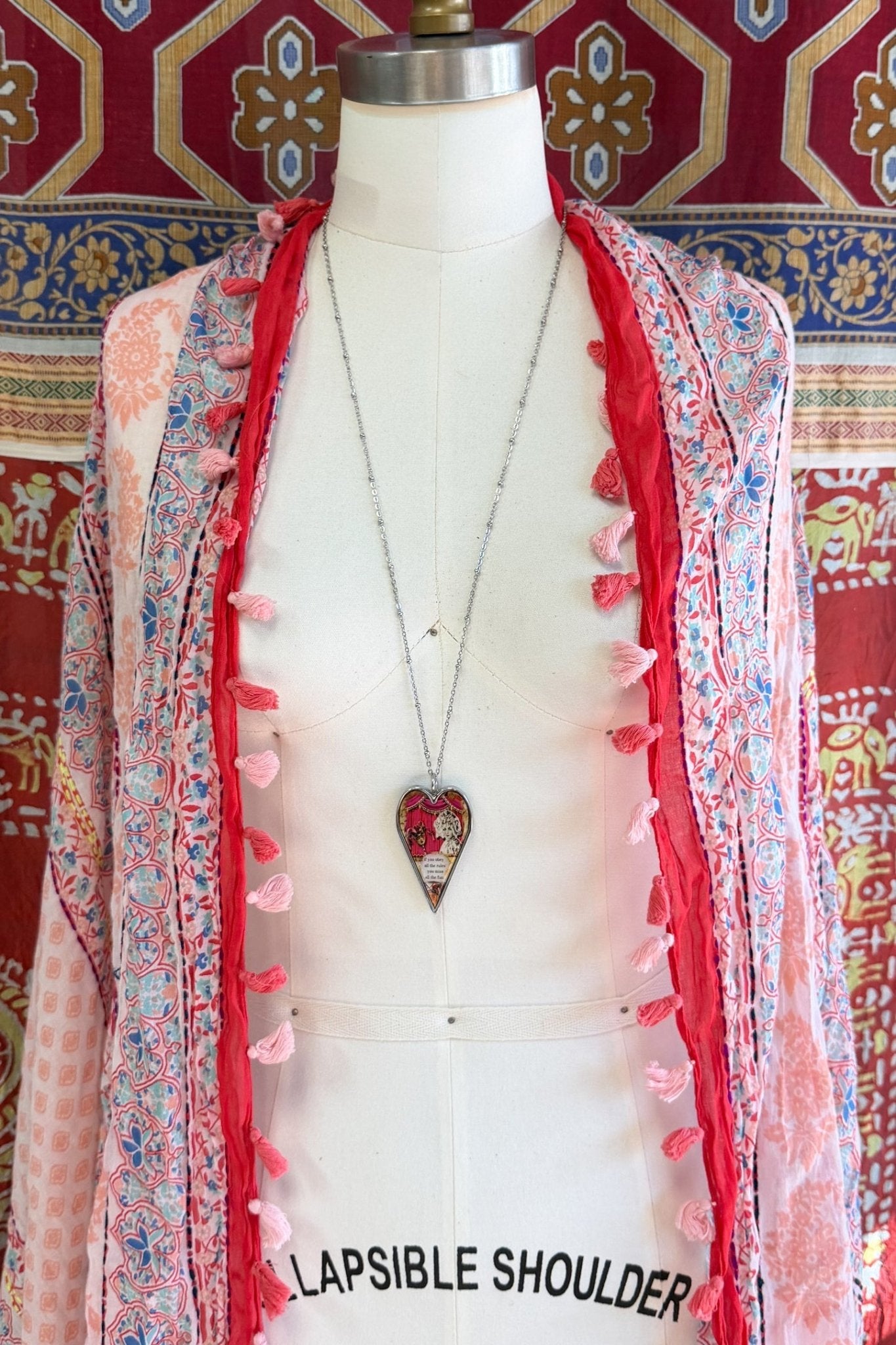 Spirit Lala: Large "Rules" Heart Pendant Necklace - ivyandlavyboutique Spirit Lala