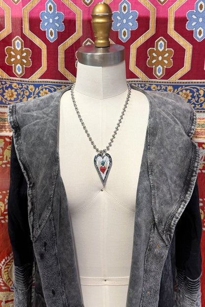 Spirit Lala: Large Soar Heart Pendant Necklace - ivyandlavyboutique Spirit Lala