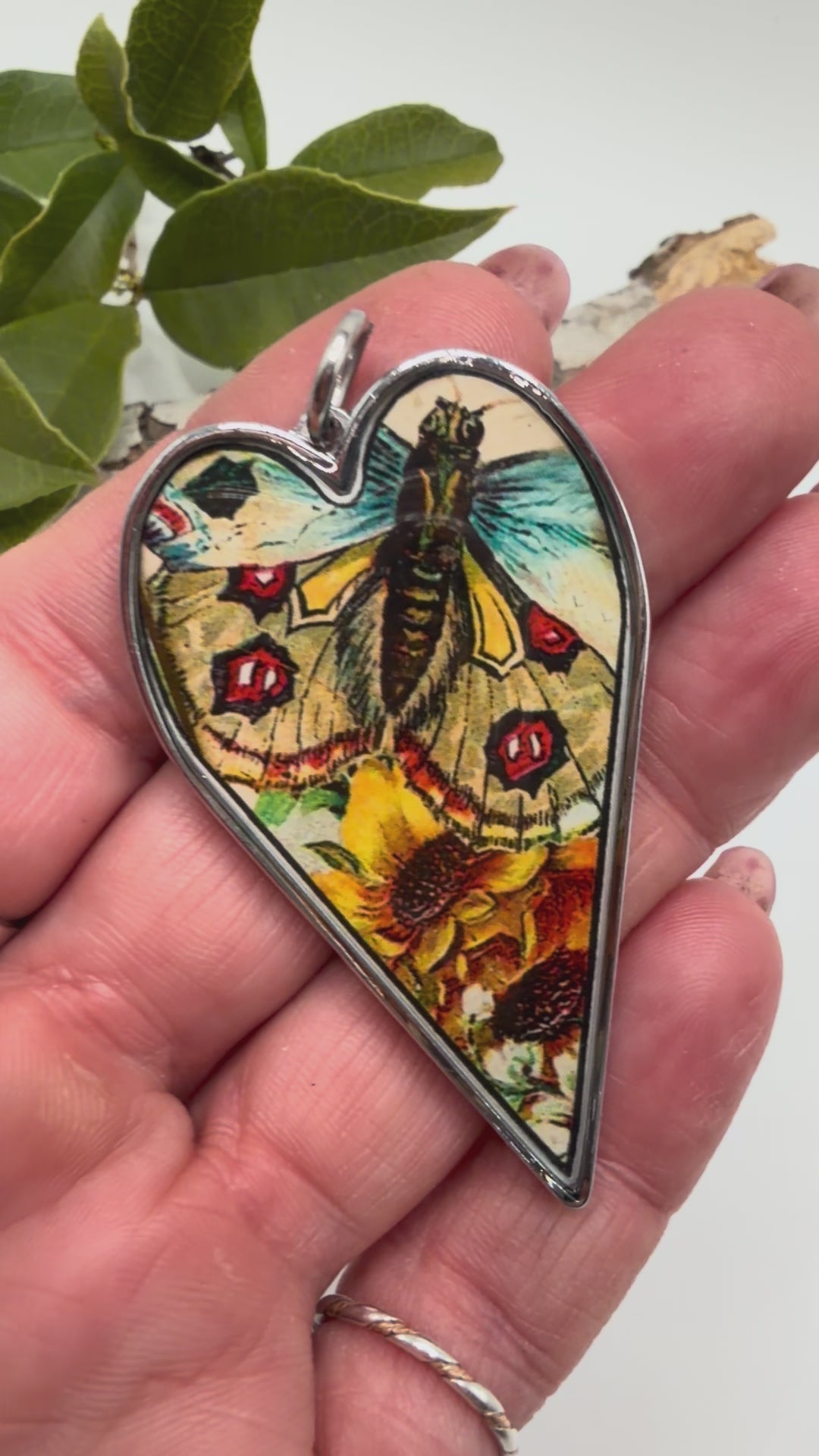 Spirit Lala: Large "Spread Your Wings" Heart Pendant Necklace - ivyandlavyboutique Spirit Lala