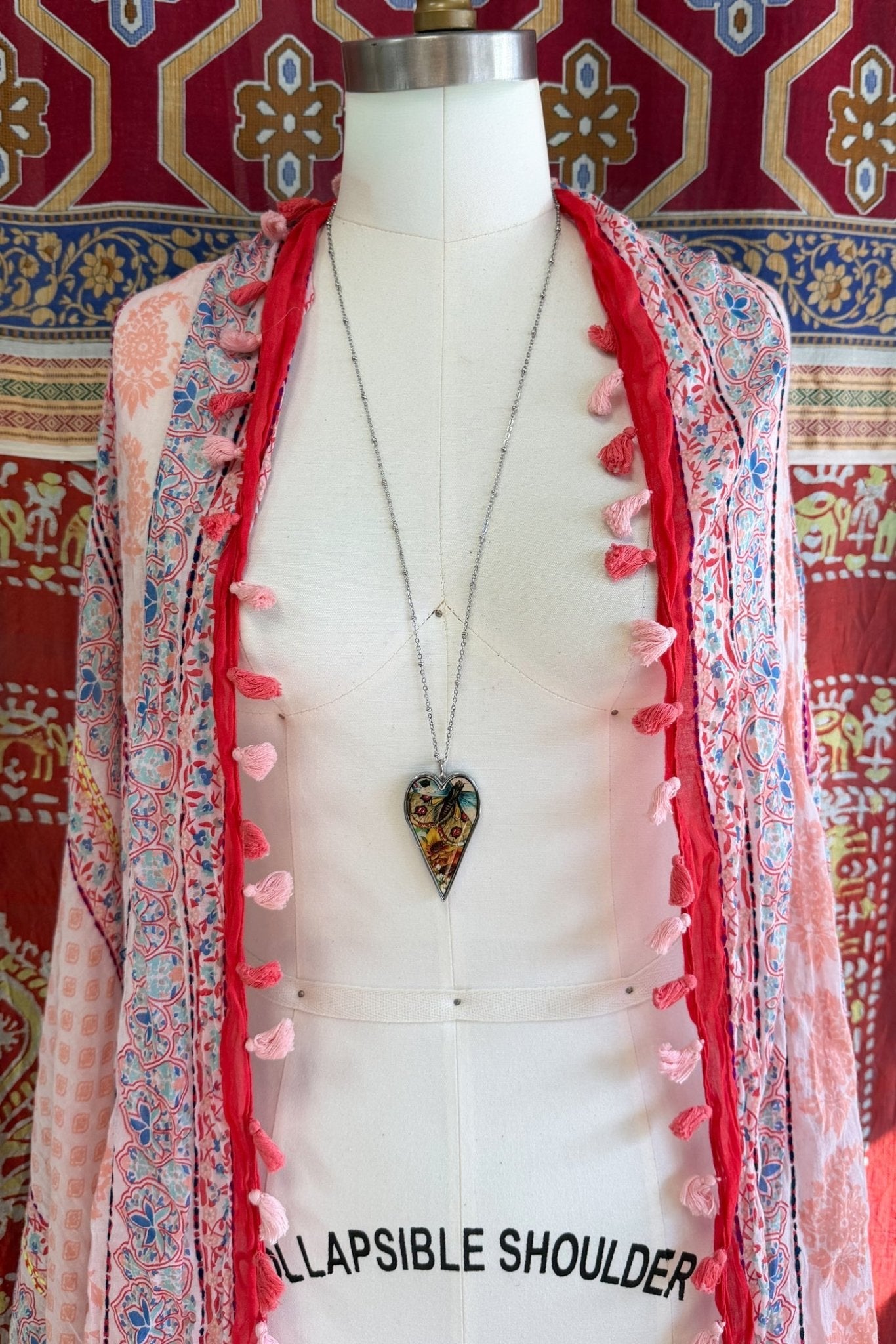 Spirit Lala: Large "Spread Your Wings" Heart Pendant Necklace - ivyandlavyboutique Spirit Lala