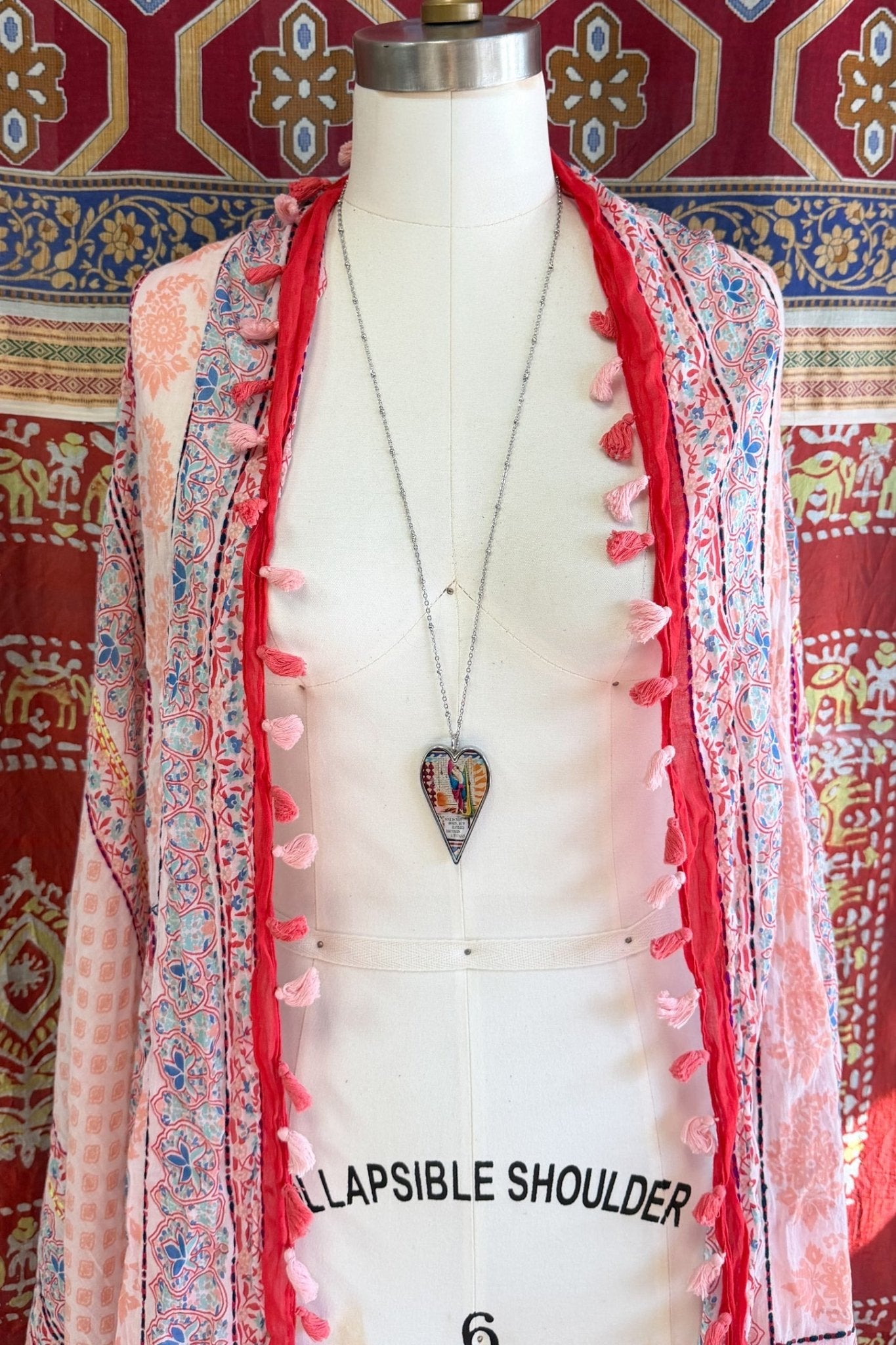 Spirit Lala: Large "Woman" Heart Pendant Necklace - ivyandlavyboutique Spirit Lala