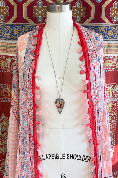 Spirit Lala: Large "Woman" Heart Pendant Necklace - ivyandlavyboutique Spirit Lala