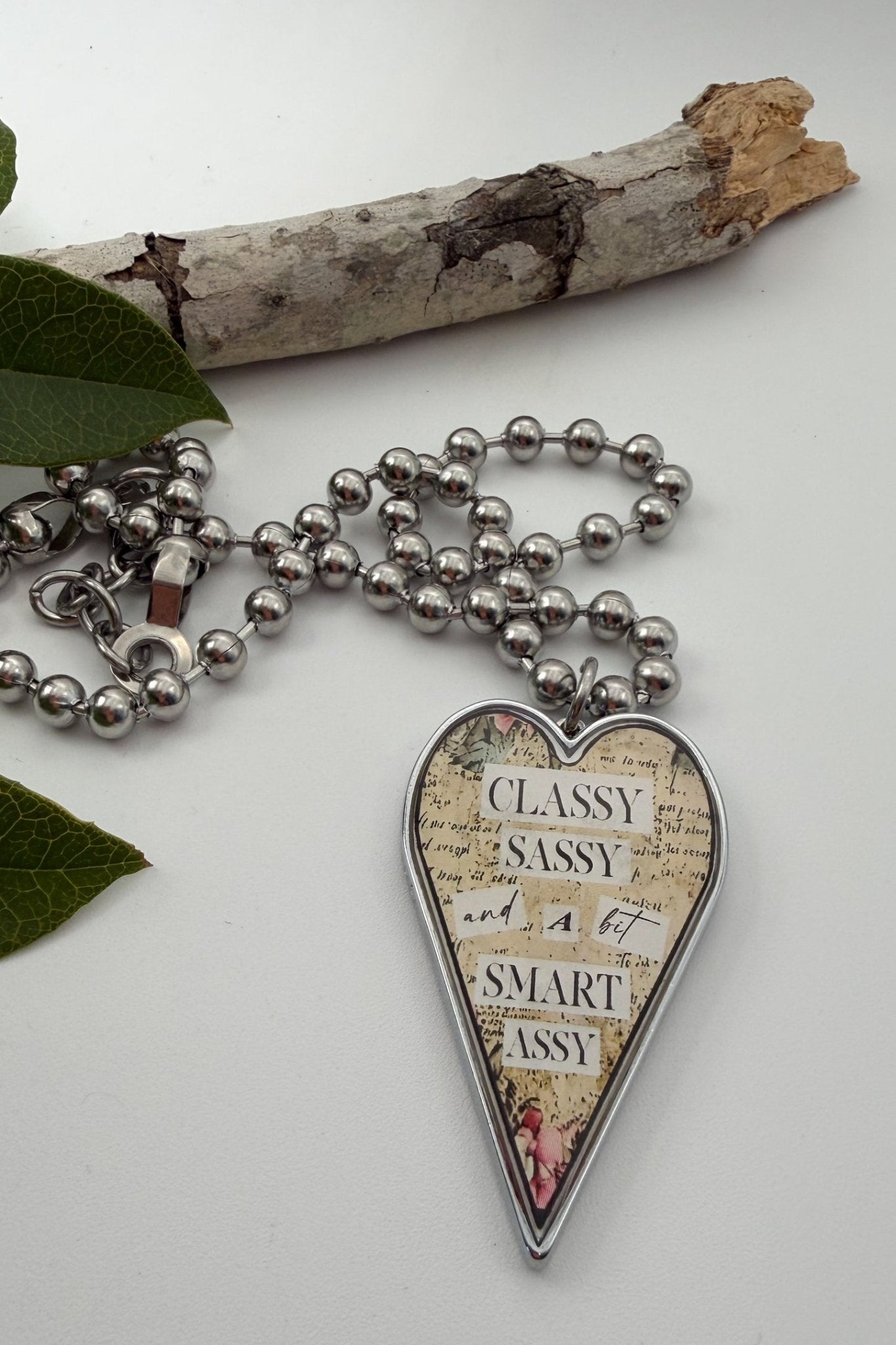 Spirit Lala: Large "Woman" Heart Pendant Necklace - ivyandlavyboutique Spirit Lala