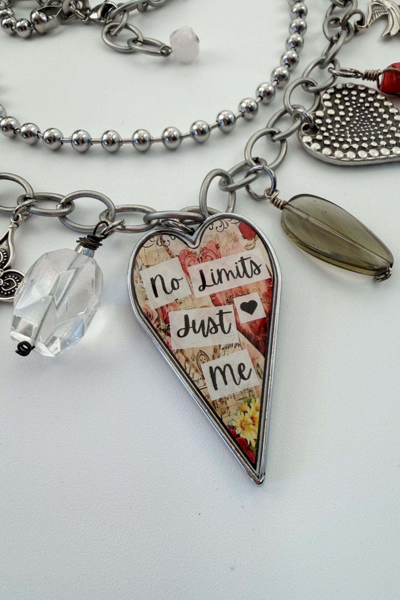 Spirit Lala: "No Limits" Large Heart Charm Necklace - ivyandlavyboutique Spirit Lala