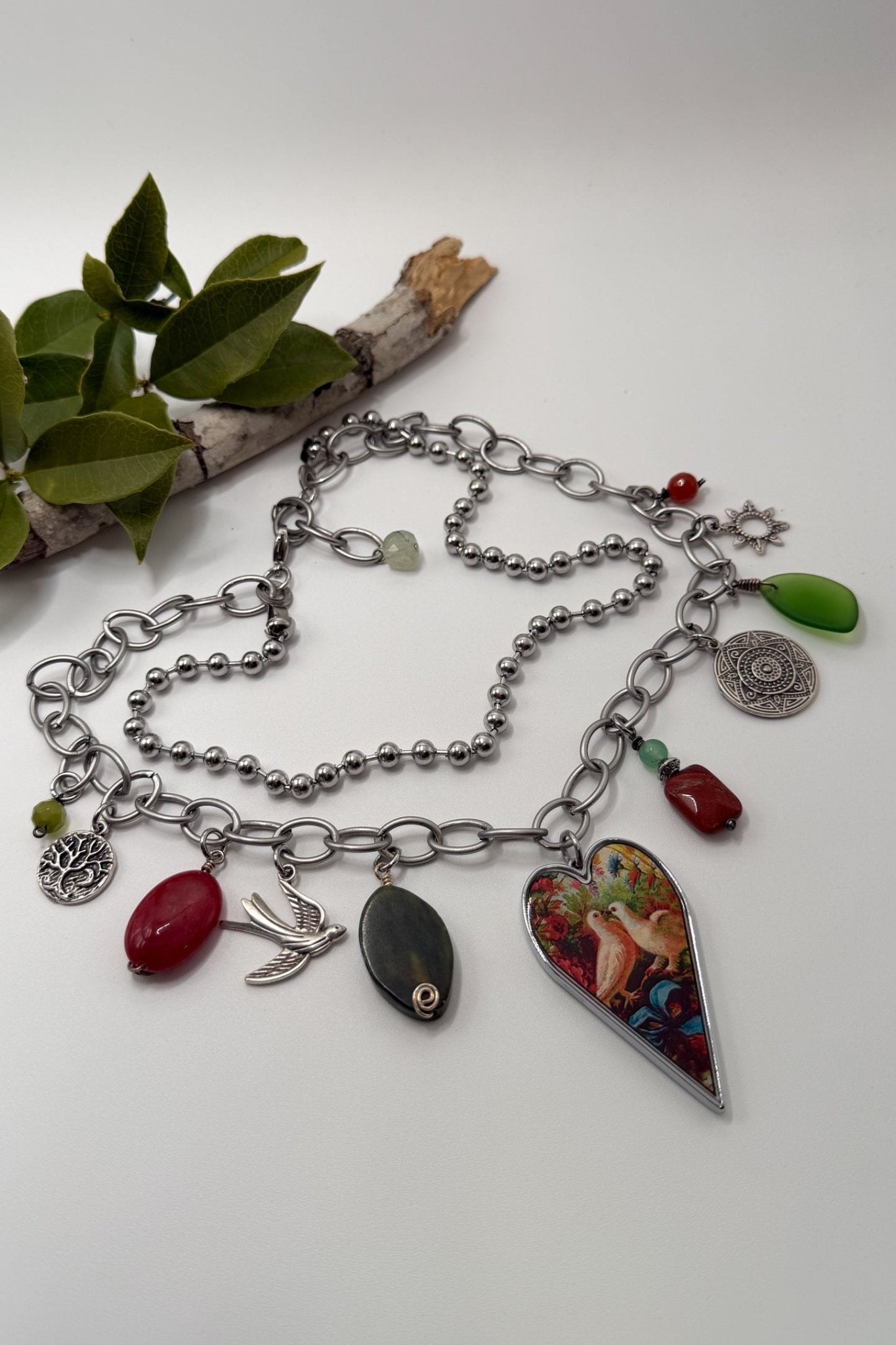 Spirit Lala: "Soul Full of Sunshine" Large Heart Charm Necklace - ivyandlavyboutique Spirit Lala