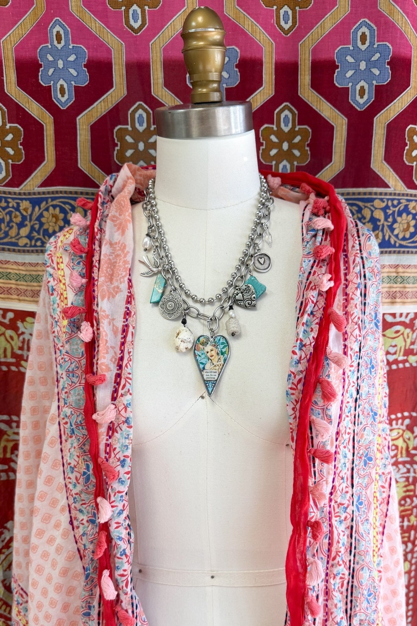 Spirit Lala: "The Woman I Am Today" Large Heart Charm Necklace - ivyandlavyboutique Spirit Lala