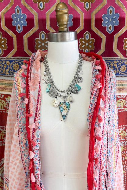 Spirit Lala: "The Woman I Am Today" Large Heart Charm Necklace - ivyandlavyboutique Spirit Lala