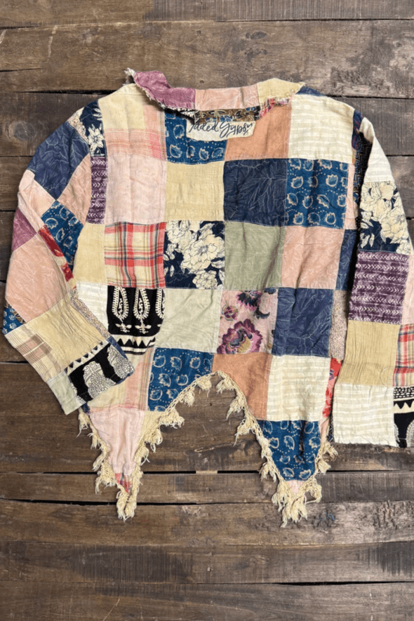 Splitting Ways Jacket in Patched Up - ivyandlavyboutique Jaded Gypsy