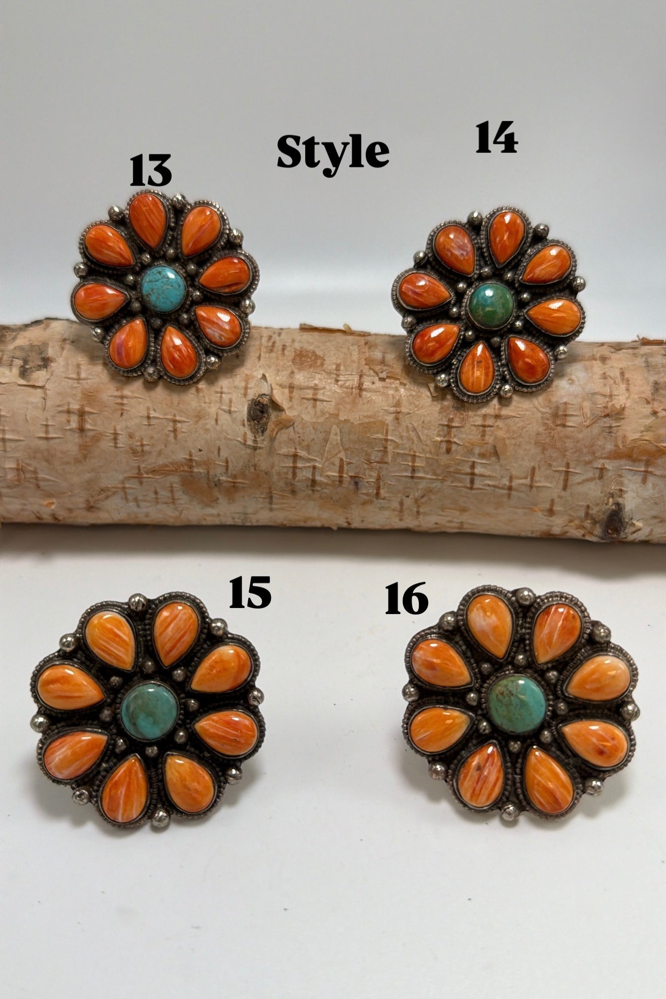 Squash Blossom in Orange Flower Ring - ivyandlavyboutique ivyandlavyboutique