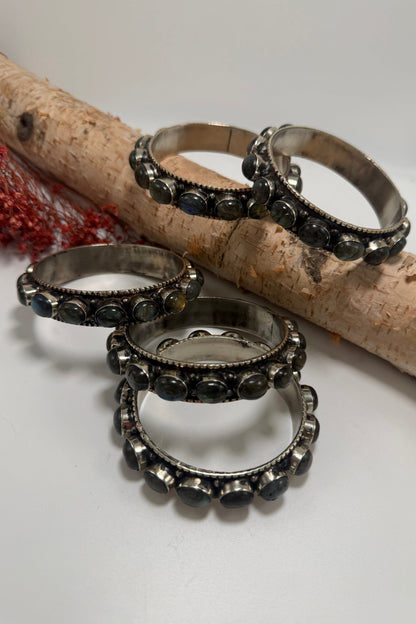 Stack them Up Bangles - Labradorite - ivyandlavyboutique ivyandlavyboutique