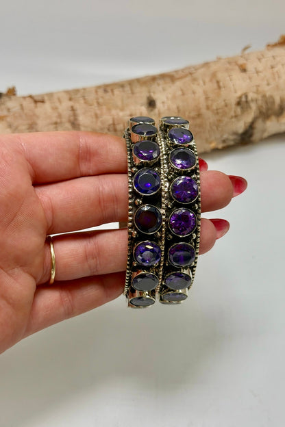 Stackable amethyst bracelets - ivyandlavyboutique ivyandlavyboutique