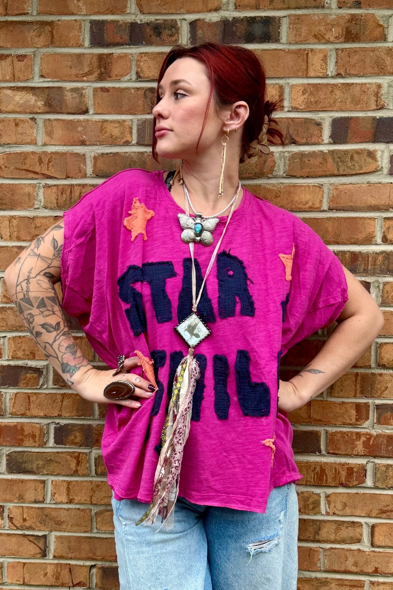 Star Child Short Sleeve Top - ivyandlavyboutique ivyandlavyboutique